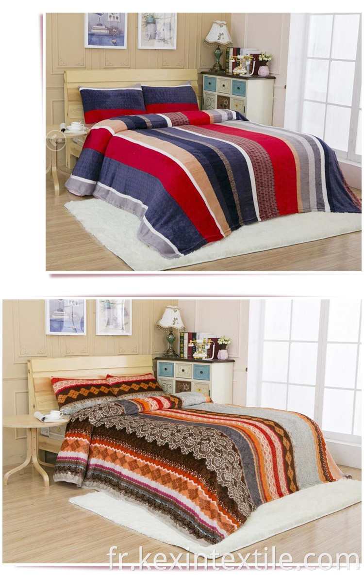 Super Soft Coral Fleece Bedding Set